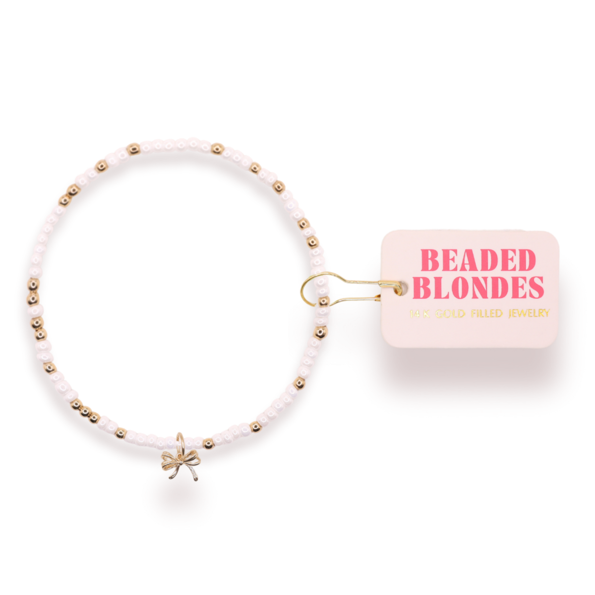 Bow Charm Bracelet on Color: Standard 6.75 Inch