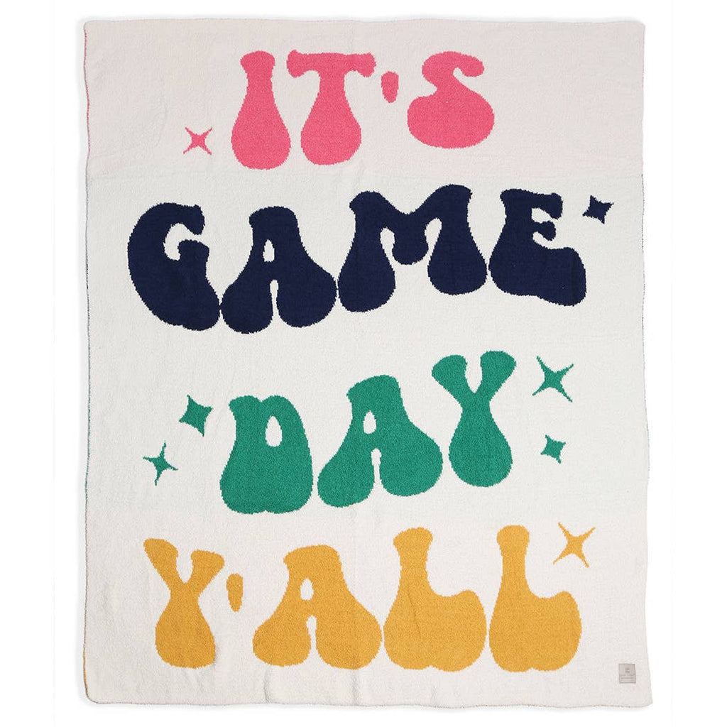 It's Game Day Y'all Letter Soft Throw Blanket: FC1