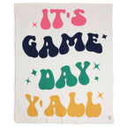 It's Game Day Y'all Letter Soft Throw Blanket: FC1