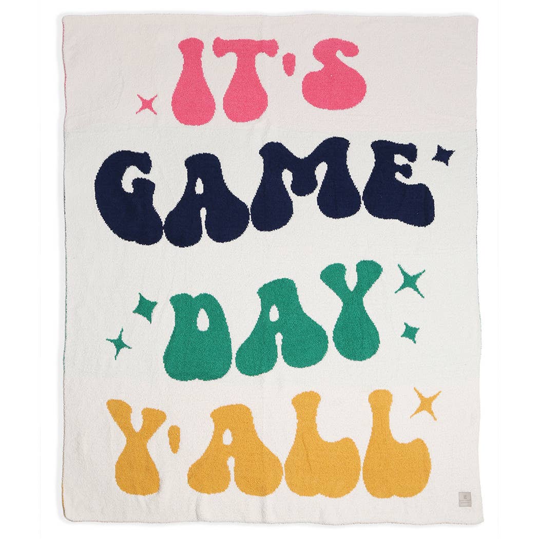 It's Game Day Y'all Letter Soft Throw Blanket: FC1