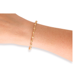 Palmer Fluted Bracelet in Gold: Standard 6.75 Inch