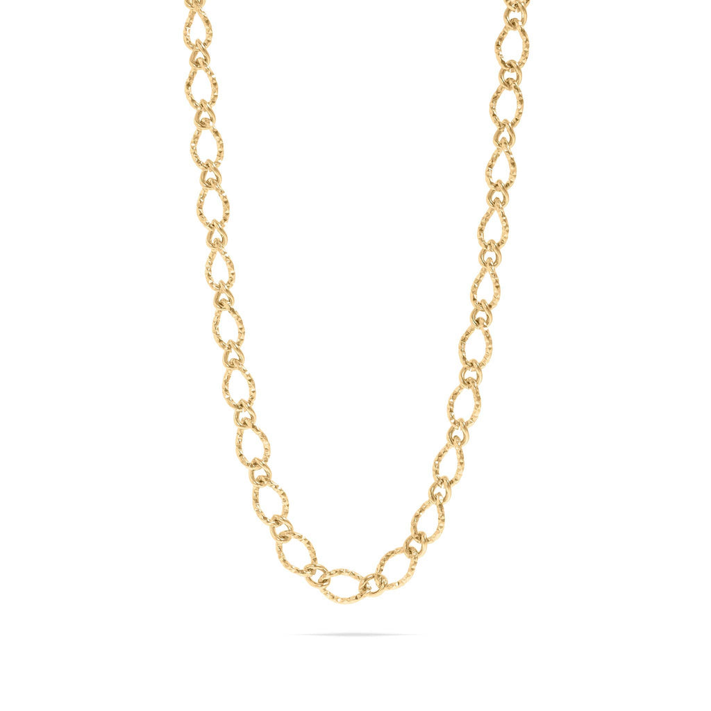 Oval Wave Chain Necklace - N95