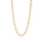 Oval Wave Chain Necklace - N95
