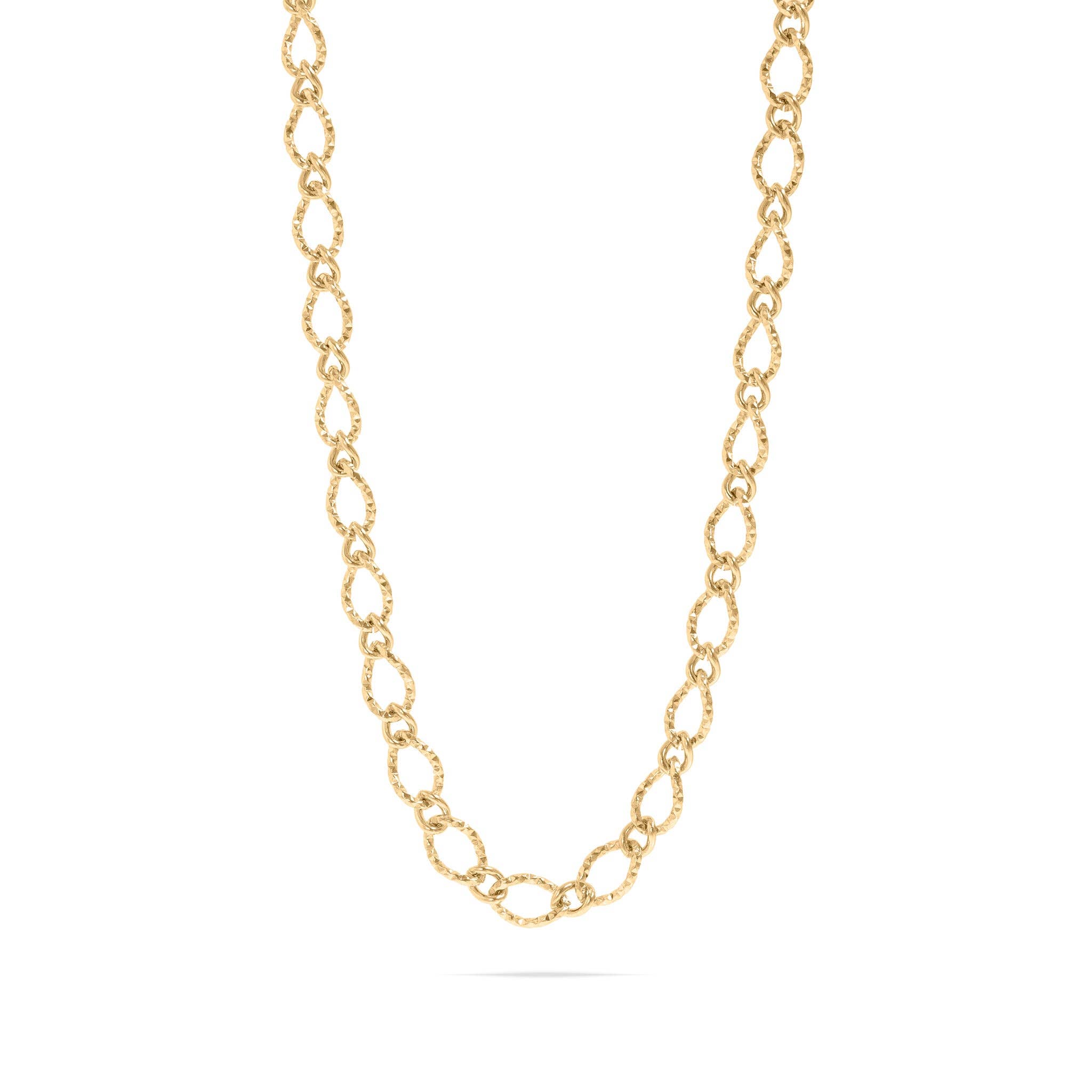 Oval Wave Chain Necklace - N95