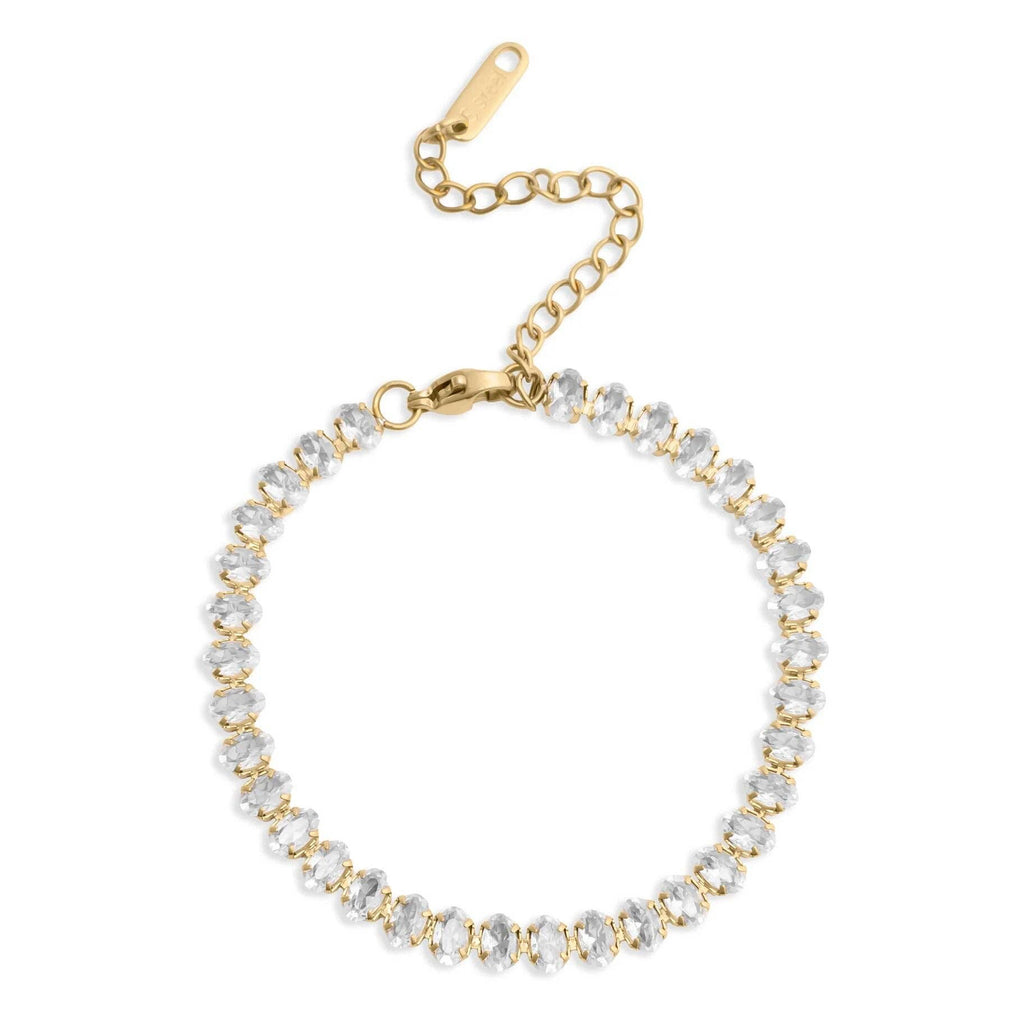 Oval Sparkle Tennis Bracelet - S121