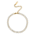 Oval Sparkle Tennis Bracelet - S121