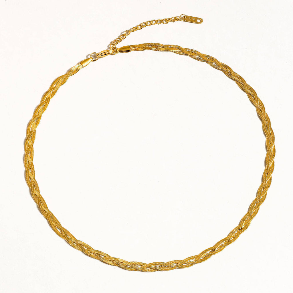 The Melissa Braided Snake Chain Necklace: N93