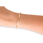 Alli Pearl Bracelet in Gold: Standard 6.75 Inch