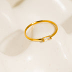 The Shae Minimalist Thin CZ Band: A52