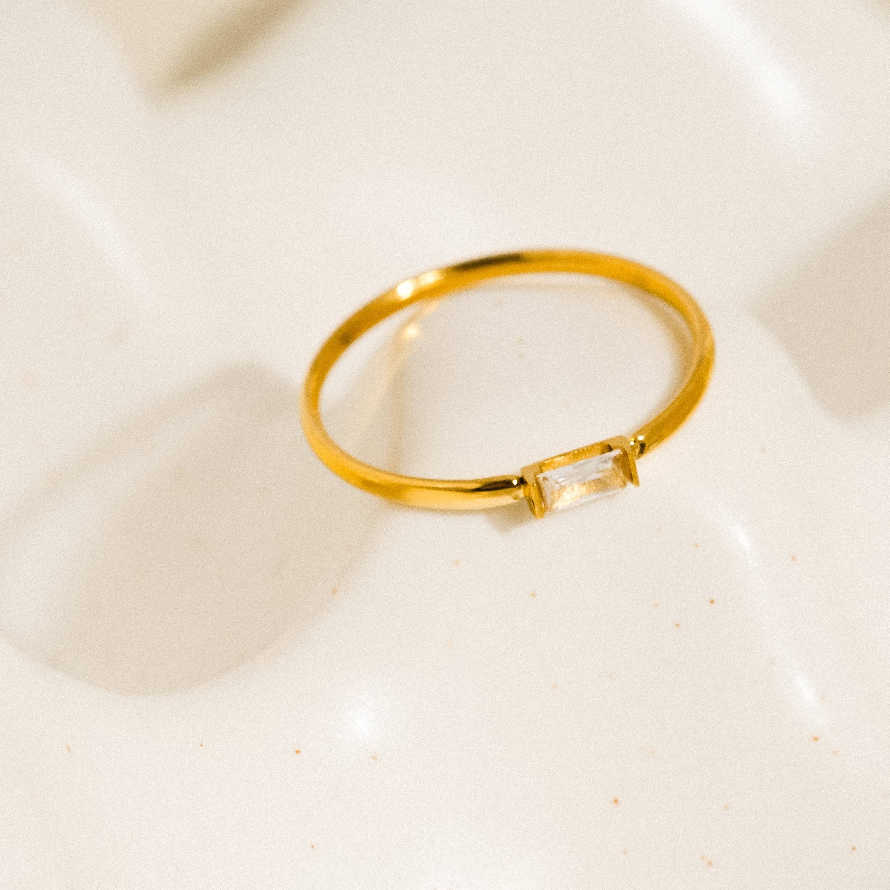 The Shae Minimalist Thin CZ Band: A52
