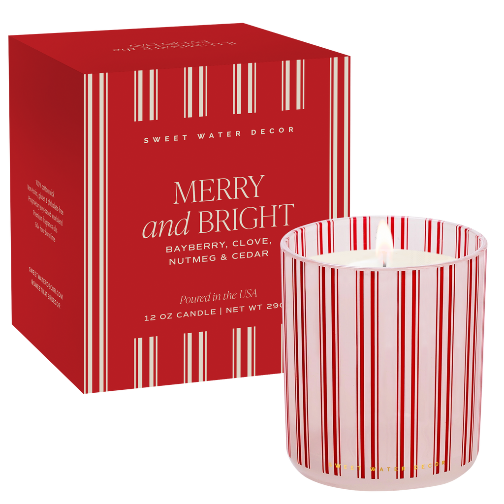 Merry and Bright 12 oz Boxed Soy Candle - CMB