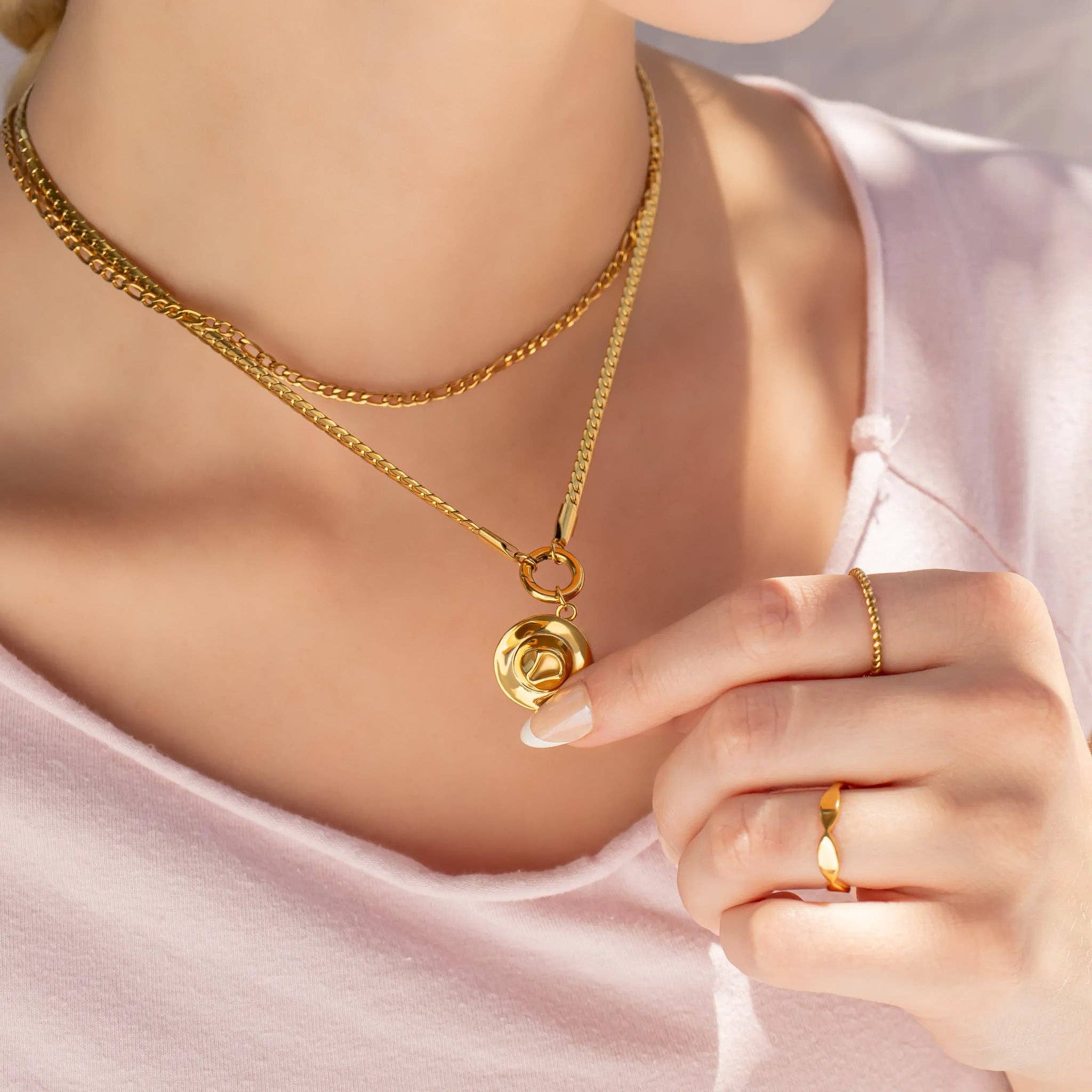 Cowboy Hat Gold Charm - C150