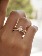 Golden Glimmer Stack Ring - A135