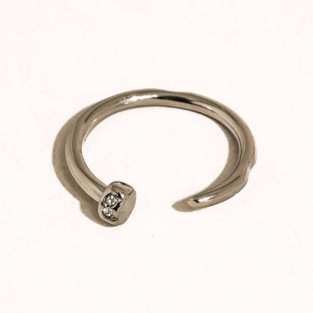 The Silver Wrap Around Nail Ring: A66