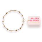 June Bracelet in Silver with Gold: Standard 6.75 inch