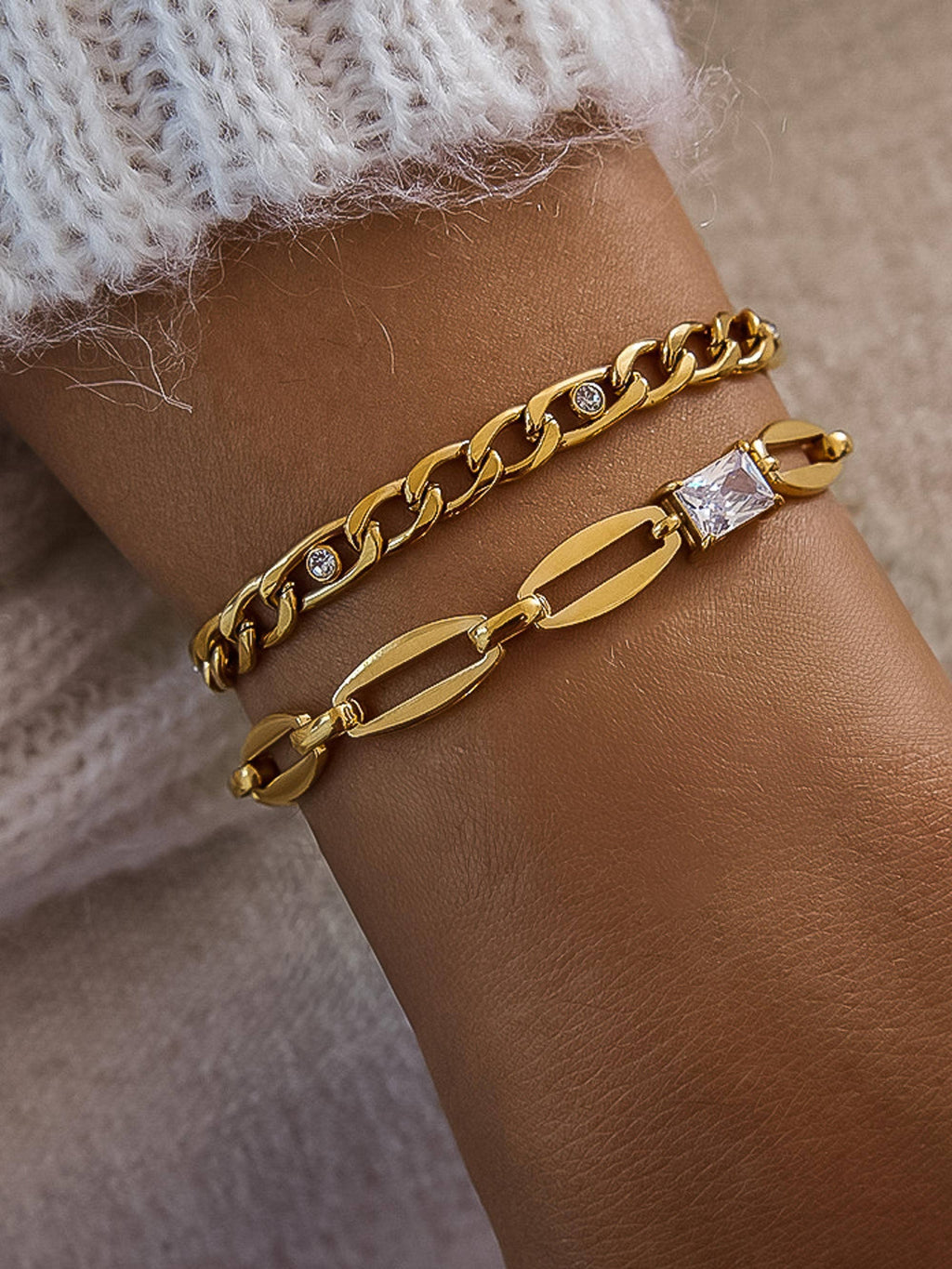 Golden Crystal Bracelet - SS31