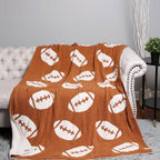 Football Patterned Throw Blanket: FC4