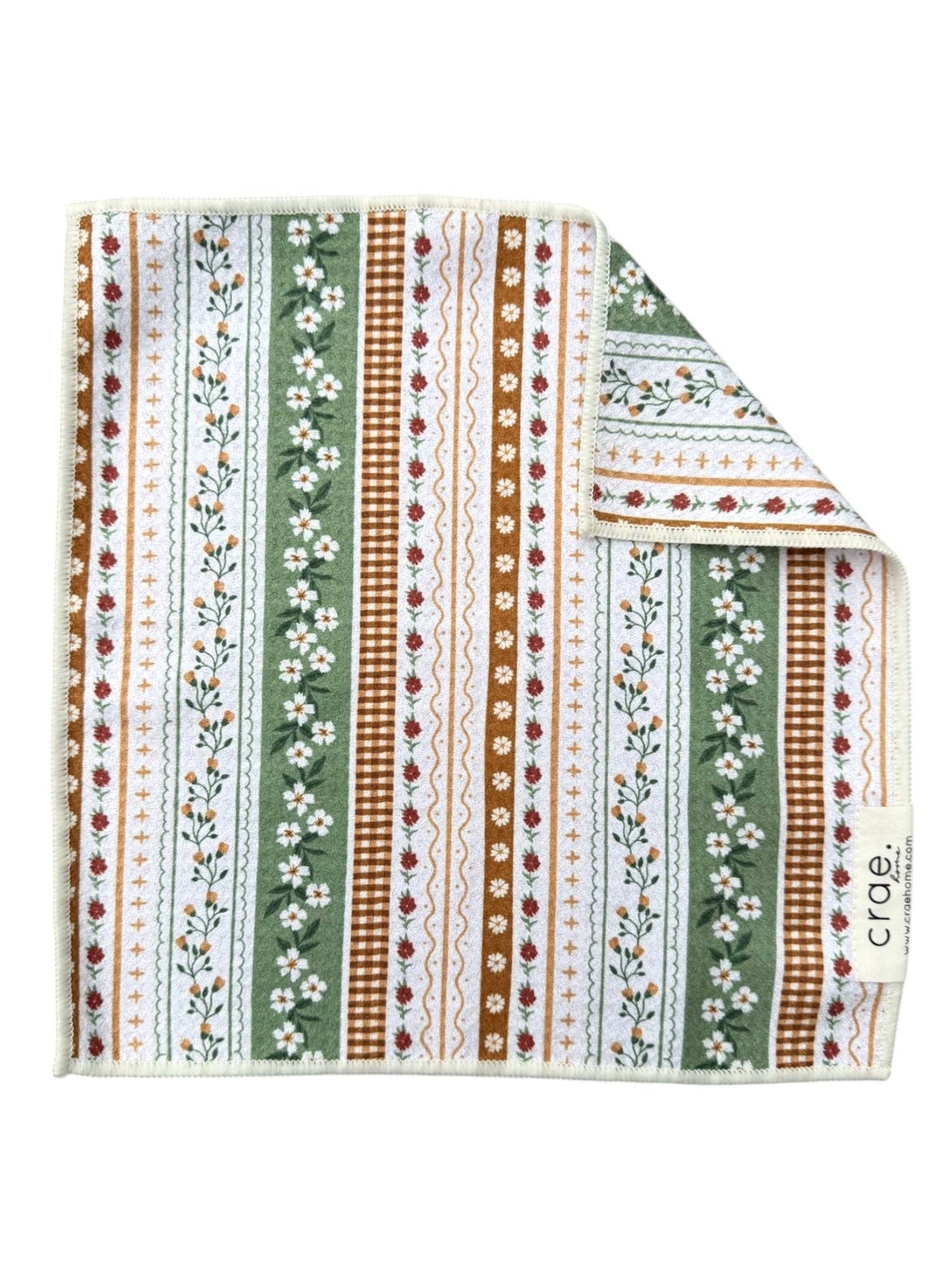 Erin: Double-Sided Washcloth: Cream / Washcloth (12 in x 12 in)