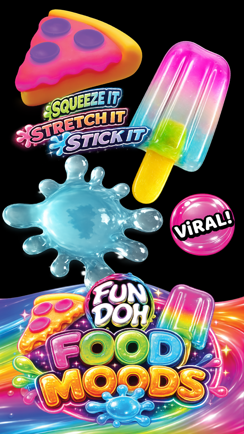 Fun Doh Food Moods Snack Attack Squishy Variety - FDSQU