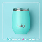 Shimmer Bubblegum Stemless Wine Cup (12oz) - SWIG6