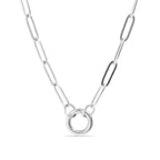 Paperclip Charm Holder Necklace - N86