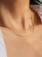 Layered Dainty Chain Necklace - N102