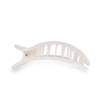 Round Flat Hair Clip | Medium | Coconut White