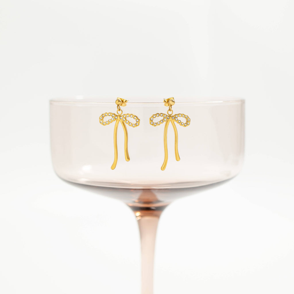 Ribbon Bow Earrings: E73