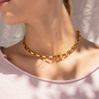 Golden Pulse Necklace - N38