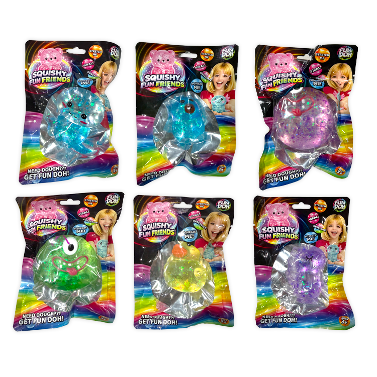 Fun Doh Squishy Gummy Fidget Toy NEW Variety