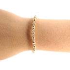 Katy Bracelet in Gold with Silver: Standard 6.75 inch