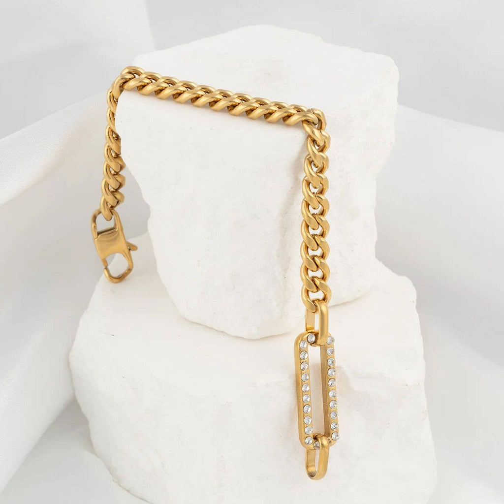 Golden Halo Link Bracelet - SS36
