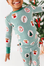 Christmas Classic Stripe Kids Pajamas