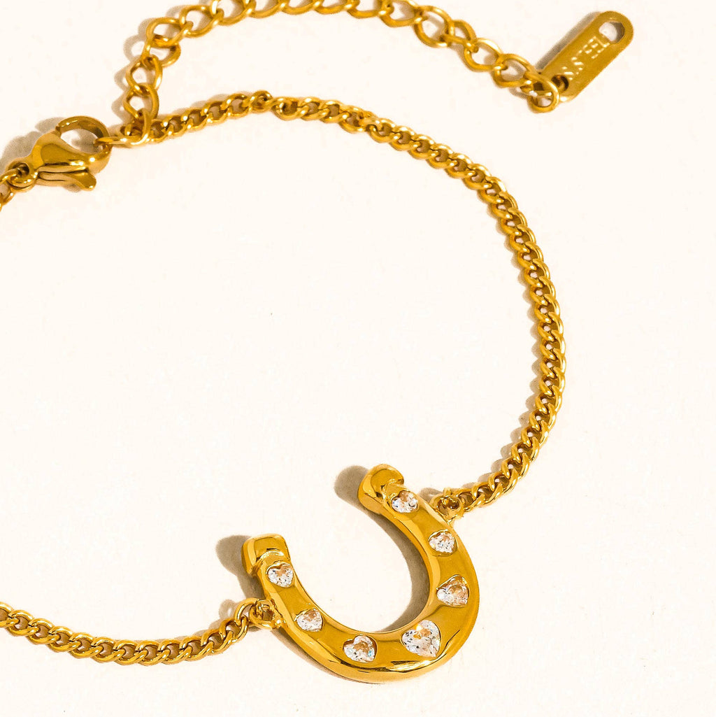 Cowgirl Horseshoe Chain Bracelet: S126
