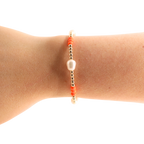 Orange Pearl Poppi Bracelet - S87