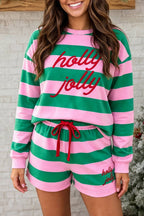 Holly Jolly Stripe Christmas Set