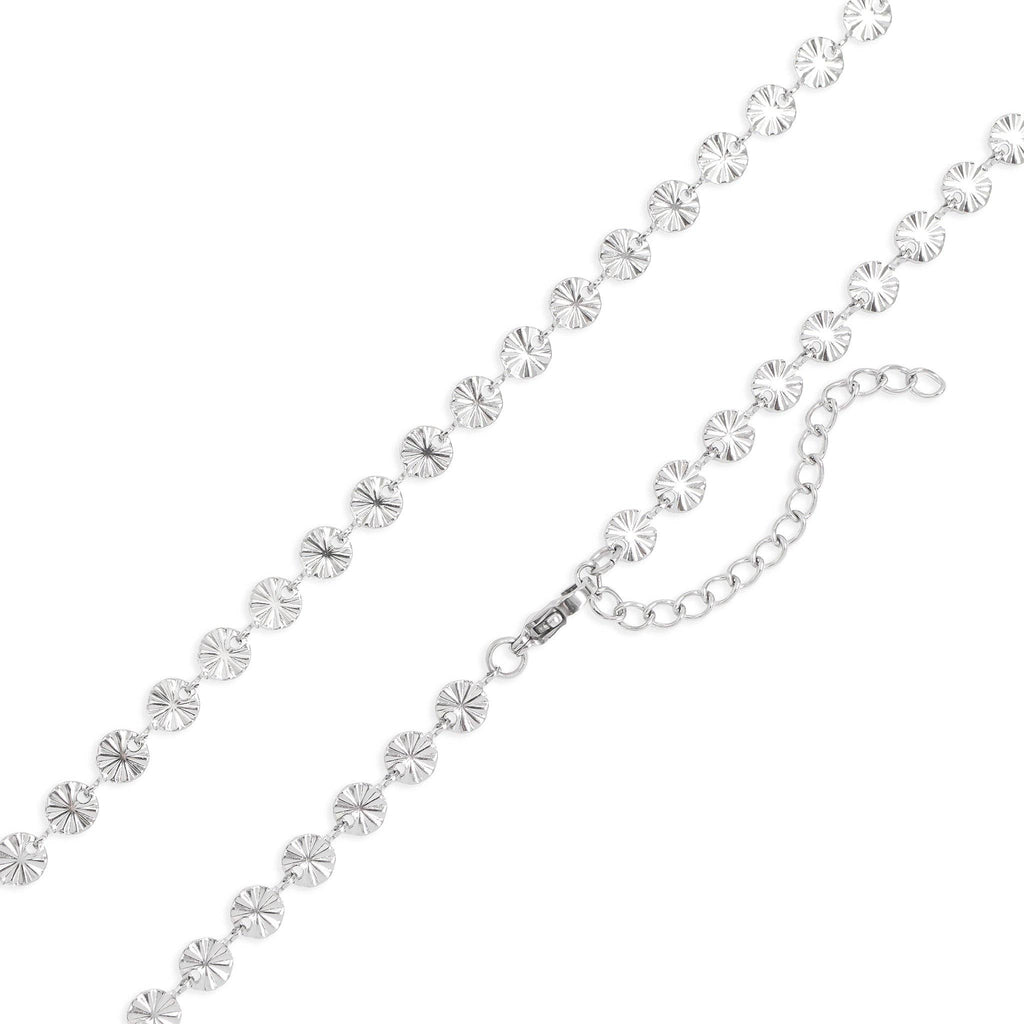 Sunburst Chain (Silver) Necklace - N73