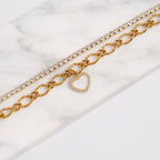 Pearl Heart Charm - C194