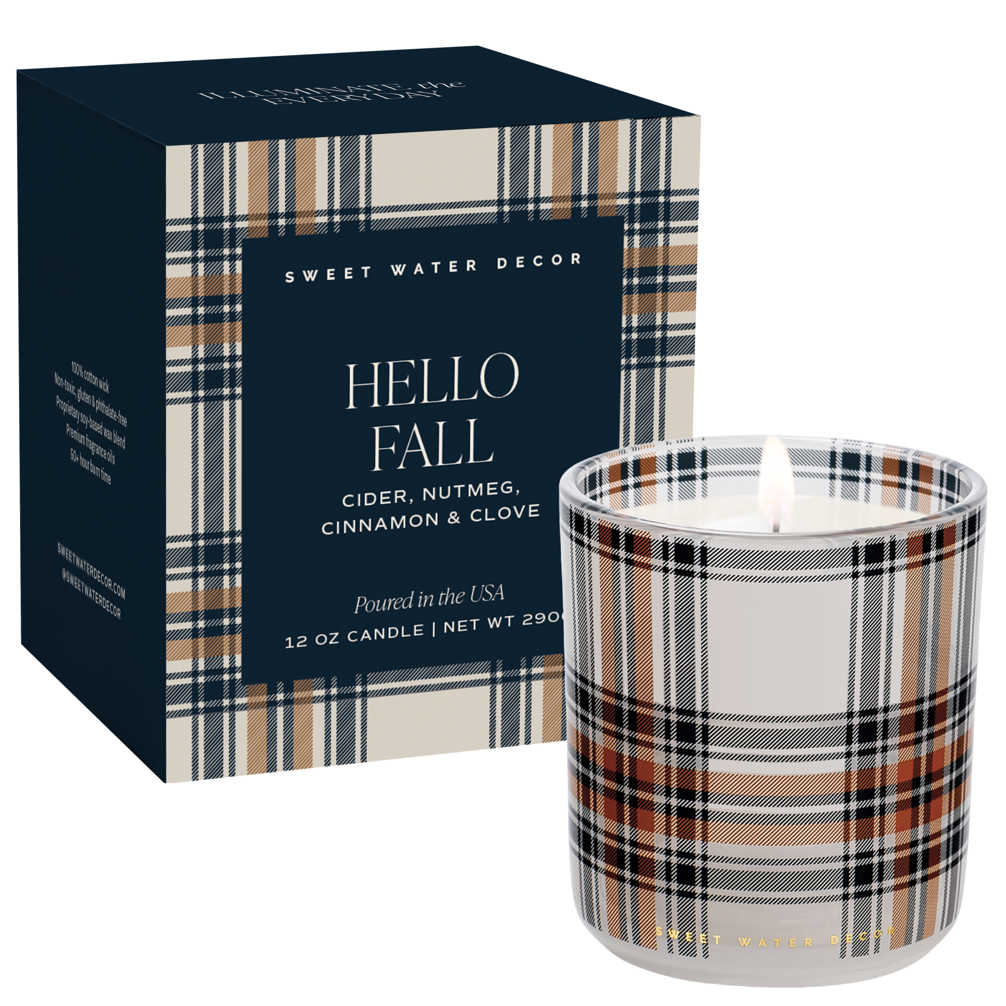 Hello Fall 12 oz Boxed Soy Candle - CHF