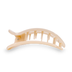 Round Flat Hair Clip | Large | Almond Beige