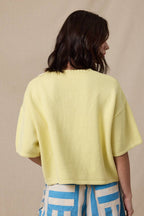 BUTTON-UP SWEATER KNIT TOP / taupe
