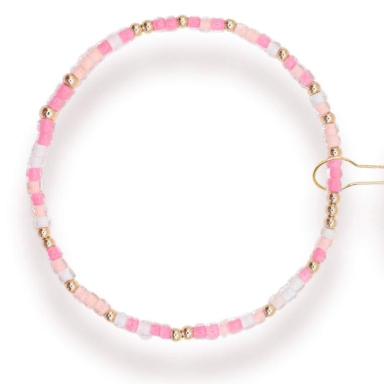 Rosey Pink Sprinkle Bracelet - S92
