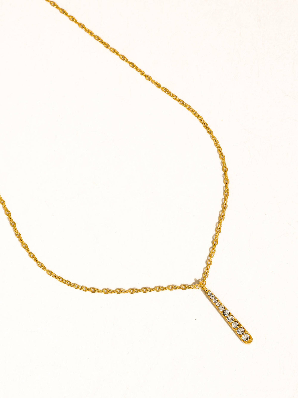 Diamond Line Necklace - N77