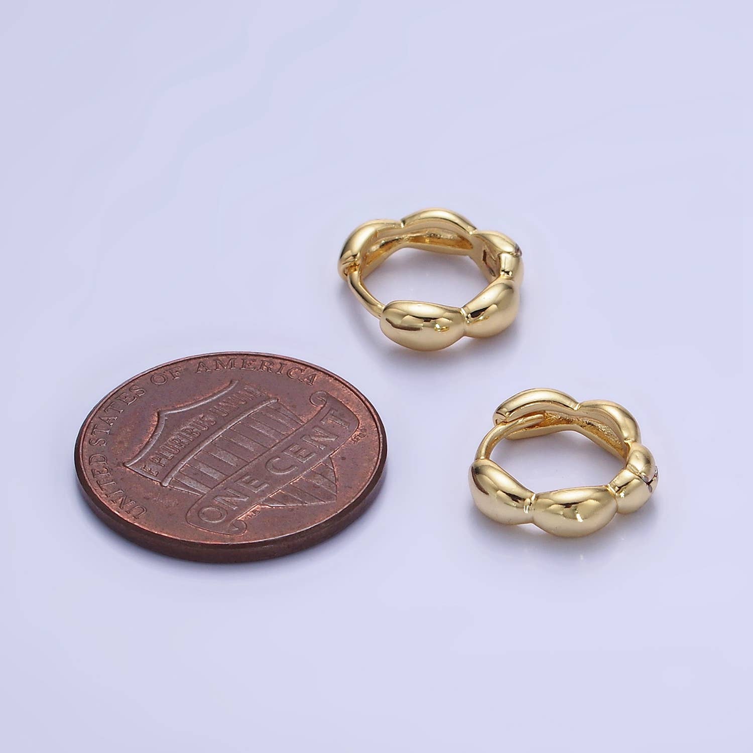 Golden Hour Huggie Earrings - E17