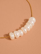 Sweet Pearl Bar Necklace - N79