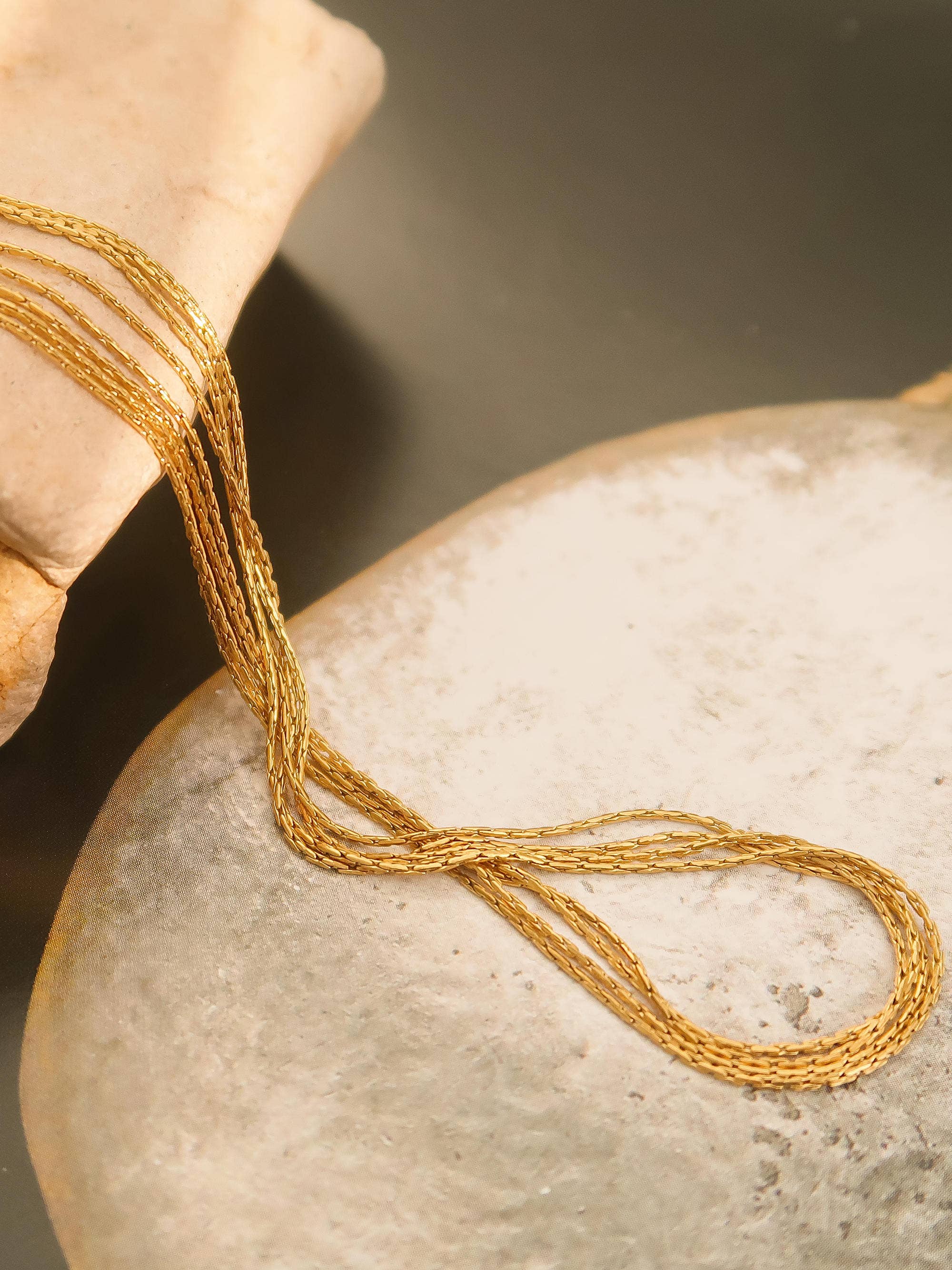 Layered Dainty Chain Necklace - N102