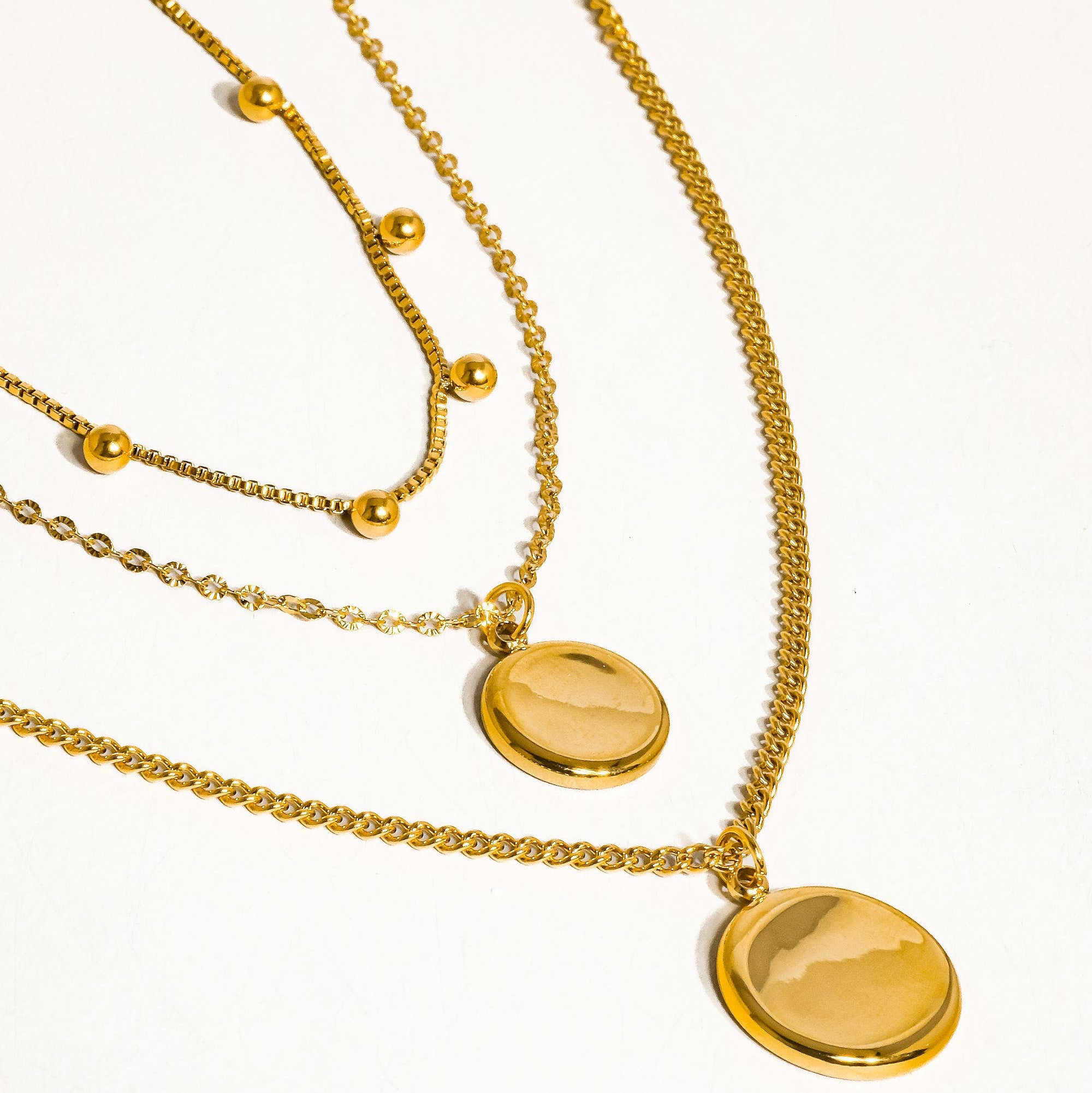 Summer Tide Round Stack Necklaces: N1