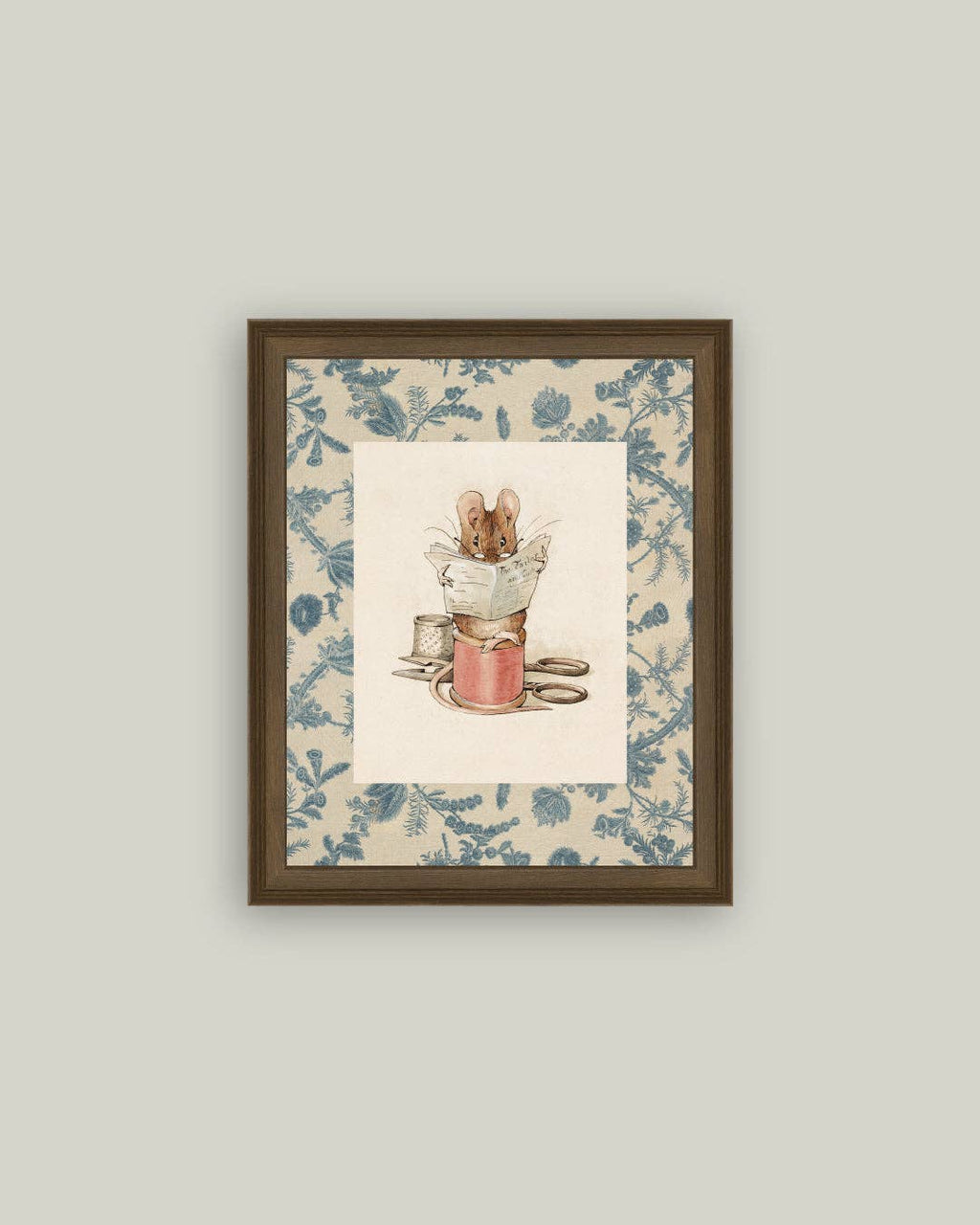 The Tailor of Gloucestor Framed Antique Art: 5x7