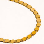 Gold Disc Link Necklace: N19