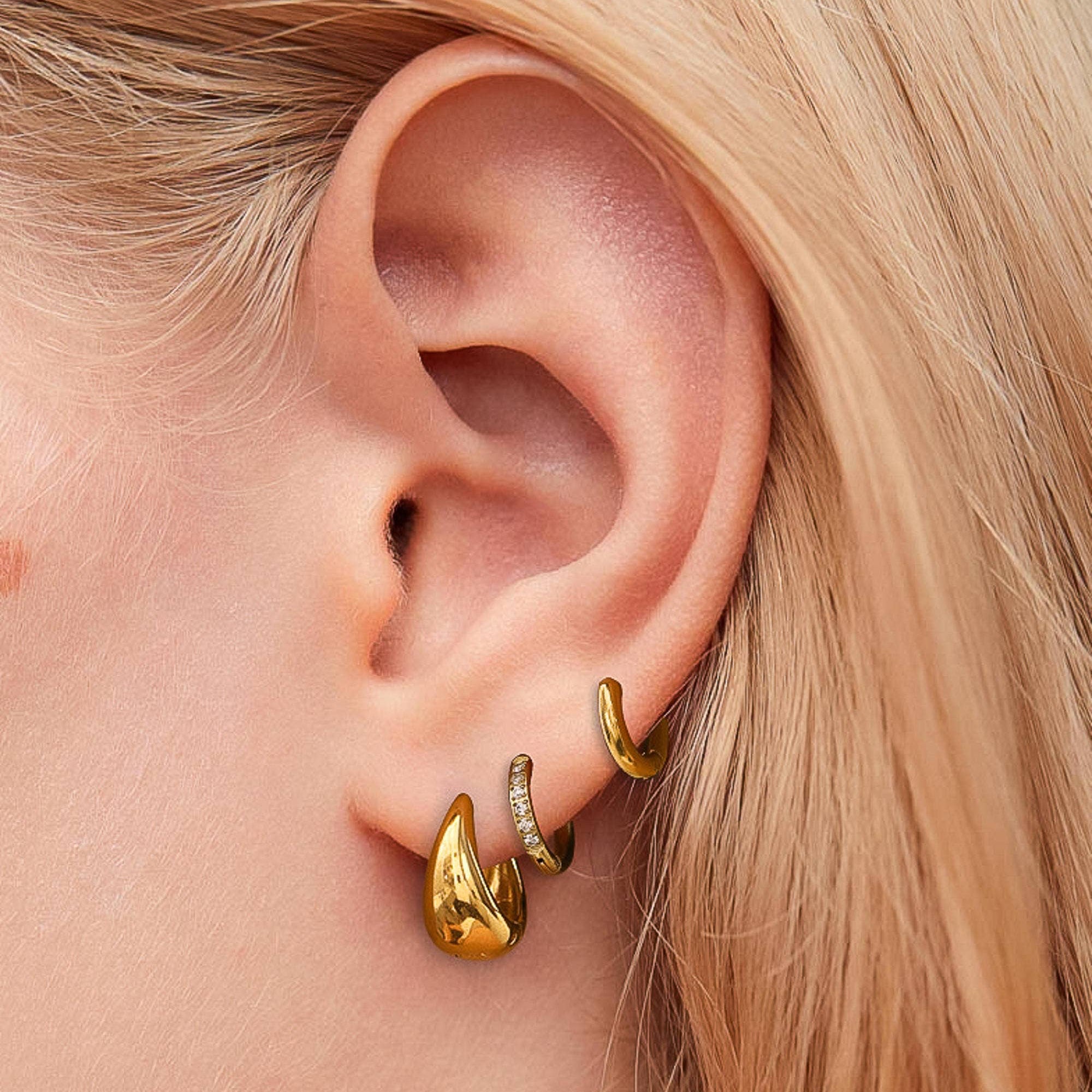 Glam Hoop Earring Set -  EE4